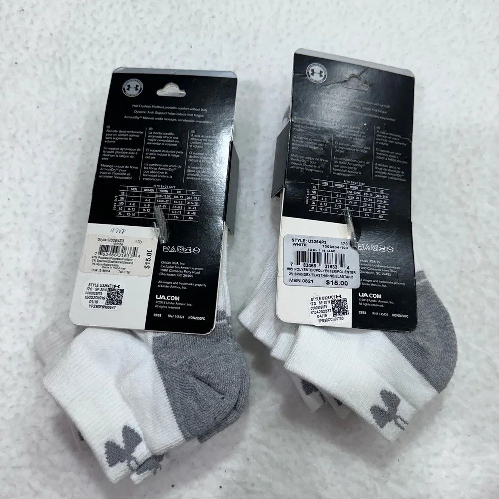 White Under Armour Socks